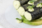 Vegane Nori Cannelloni mit Avocado-Matcha-Mousse 